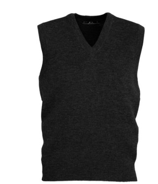 Men's Woolmix Vest Diagnostics -Black:Black